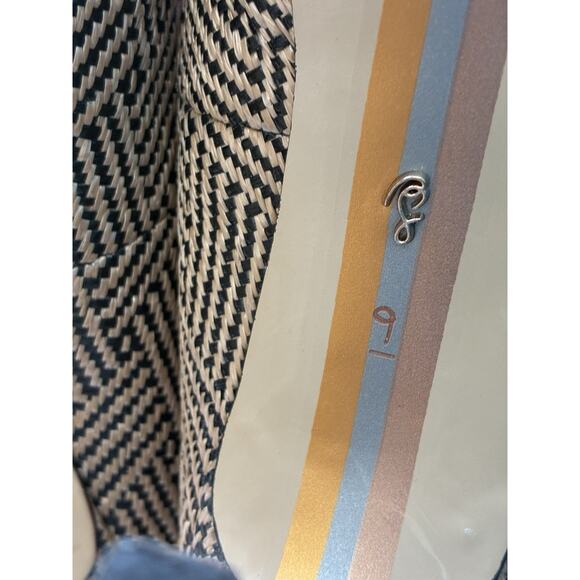 Sam Edelman Hazel Pumps Women's US 9 Tan Raffia Pointed Toe Stiletto Heel Shoes - Picture 8 of 11